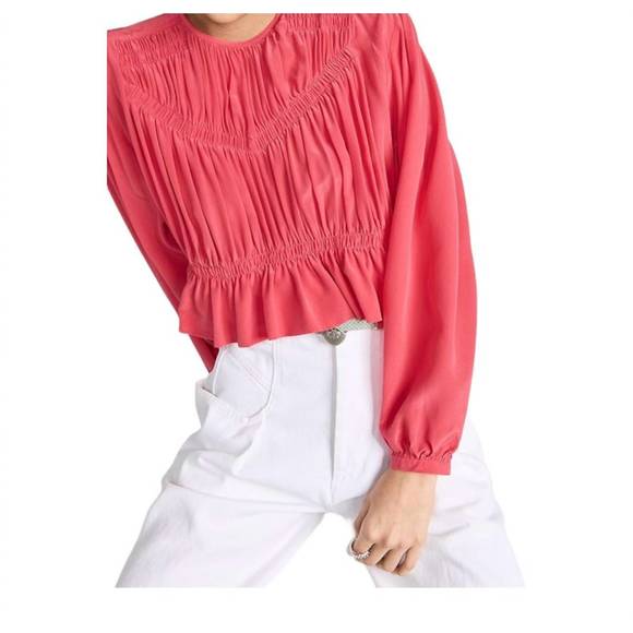 NEW ISABEL MARANT nelino blouse in paradise pink - Picture 5 of 6